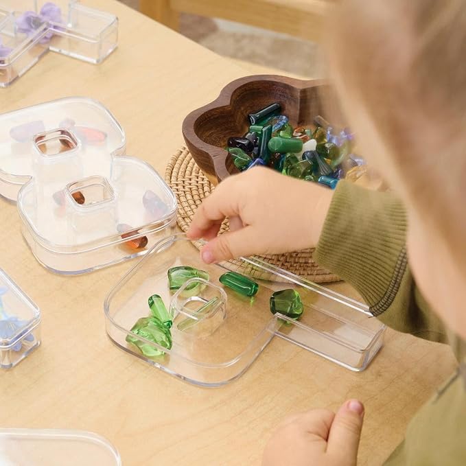 Kaplan Early Learning Company Loose Parts Number Trays - Set of 10