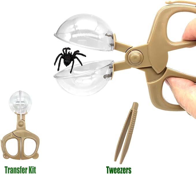 Bug Catcher Kit for Kids, 16 Pcs Kids Bug Catching Kits, Outdoor Nature Explorer Kit, Science Educational Kits with Tweezers, Magnifying Glass for Boys Girls(Gold)