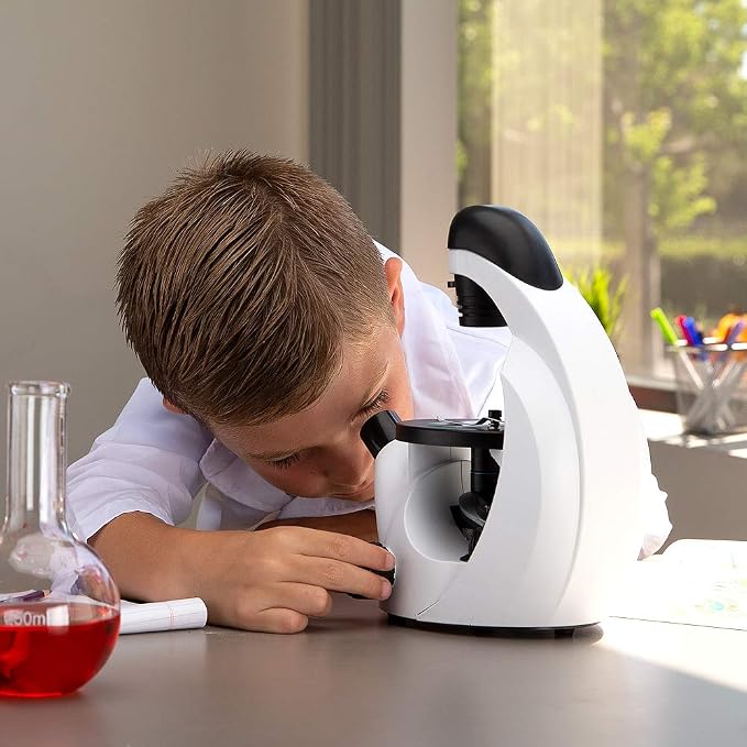 AmScope IN50 by AmScope 200X Inverted Compound Microscope | 40X-200X Magnification Range Compound Biological Microscope
