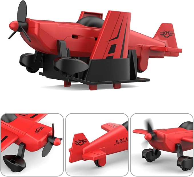 DOWELLIN Large 22" Semi Police Truck Toy with Propeller Aircraft Car Toys for Kids Toddlers, Christmas Birthday Gift for Boy Girl Child 3 4 5 6 7 Years Old