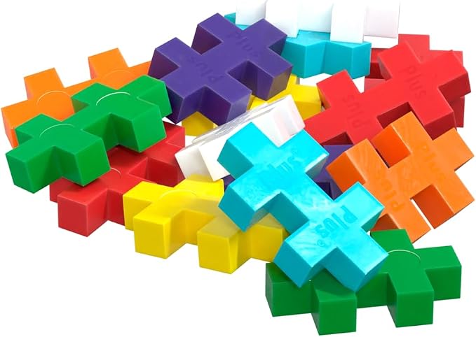 Plus-Plus - BIG Rainbow Tube 15 Pieces - Creative Educational Game for Children 1 Year+ - Fun Activity, Colorful Construction, Educational Gift