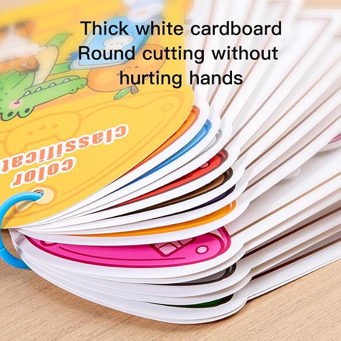 Montessori Busy Book Color Sorting Toys for Toddlers 3-5, Autism Educational Toys Preschool Learning Activities for Kids,Poke a dot Book Sensory Fine Matching Games for 3 Year Old Boys Girls Gifts