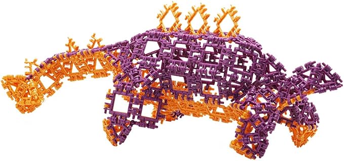 That Hinge Toy 150 Piece Age 7+ STEM Kids Building Toy - Dinosaurs + More | Blue + Green Creative Sensory Construction Tiles - Open Ended Play Gift Boys + Girls - Classroom Homeschool Manipulatives