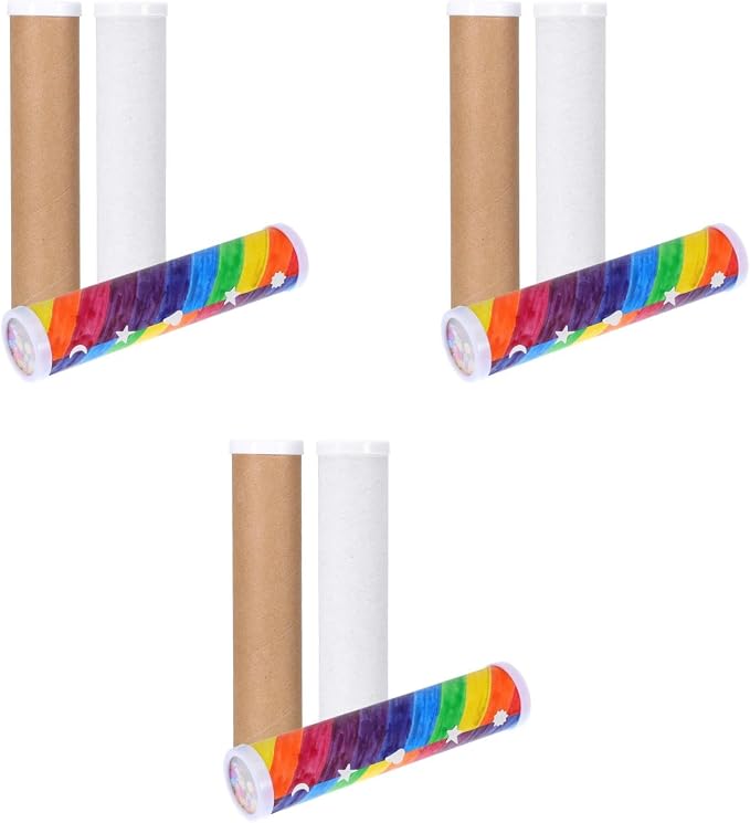 Abaodam DIY Kaleidoscope Kit for Kids, 7.4Inch Educational Craft | with Kaleidoscope Accessories for Home Classroom Hands-on Stem Learning Activity
