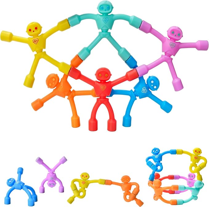 Magnetic Toys Figures, 6pcs, Travel Toys for Toddlers & Kids Gifts | Magnets Toy for Kids,Fridge Magnets Airplane Car Travel Essential,Stocking Stuffers Gifts Toy for 4 5 6 7 8 Year Old