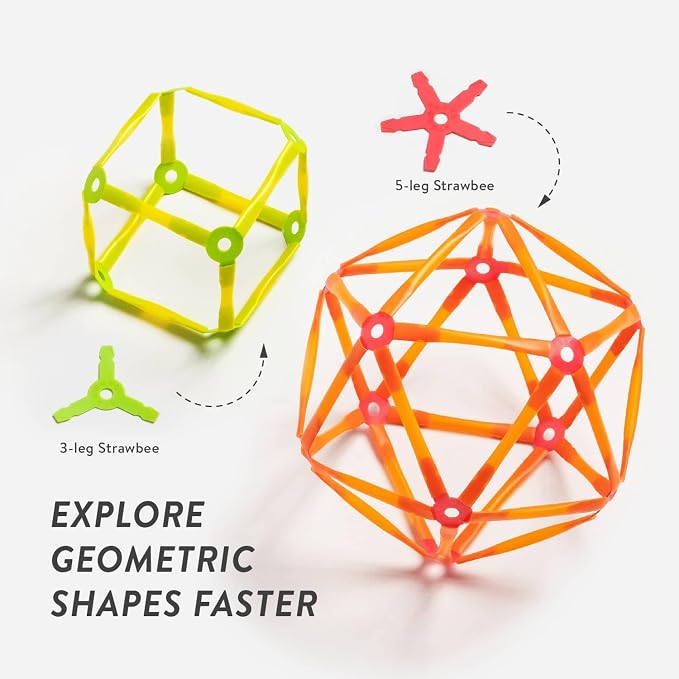 Strawbees Imagination Kit I Building Toys I Straws and Connectors | Creative STEM learning at home and school, Education learning tool, Maker construction toy