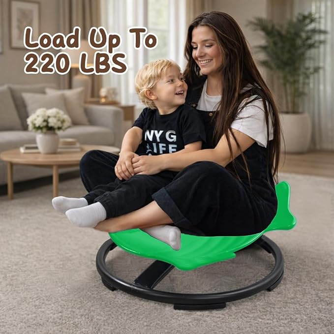 Sensory Spinning Chair for Autistic Kids, Autism Sensory Products | 360° Sensory Swivel Chair, Spin Seat for Children With ADHD, Safe & Smooth Sit and Spin Improve Balance,Gift For Ages 3+