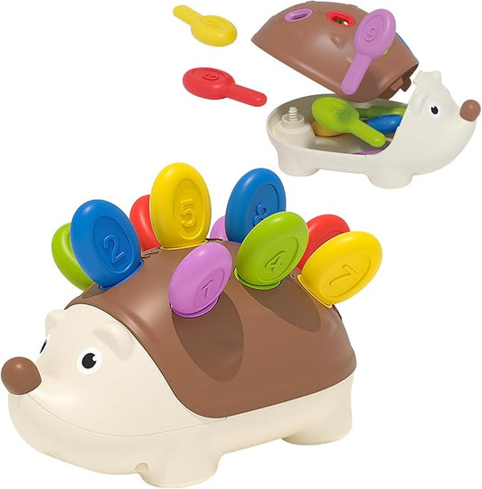 Educational toys for 1 Year Old, Hedgehog toys - Toddler Learning Toys, Color recognition toys, Fine Motor and Sensory Toys for Kids 18+ Months, Car travel toys, Children's birthday gifts, Christmas.