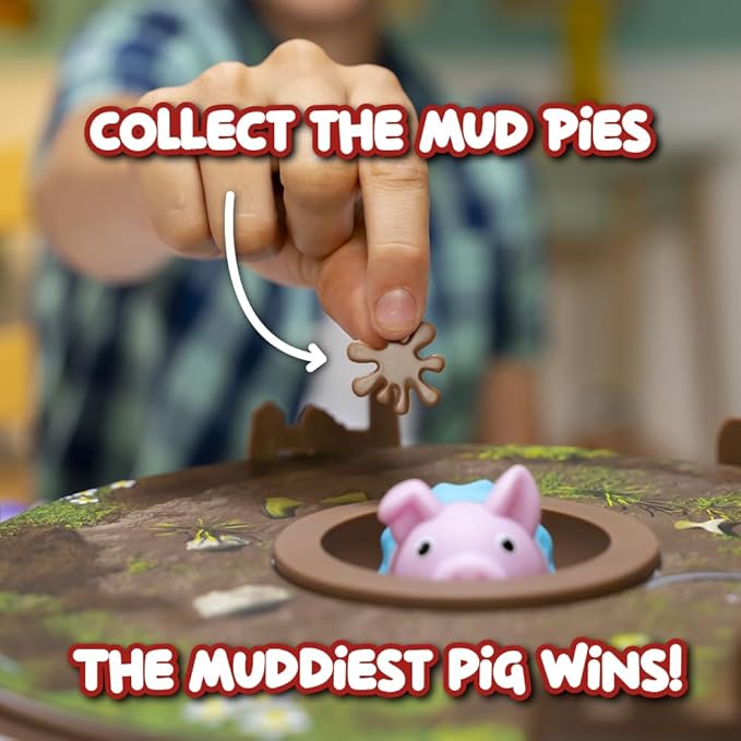 Pigs on Trampolines Board Games for Family Night Hand-Eye-Coordination Game | Family Game, Kids Games, Multi-Player, Board Games for Family Night, Preschool Toys, Hand-Eye-Coordination Game