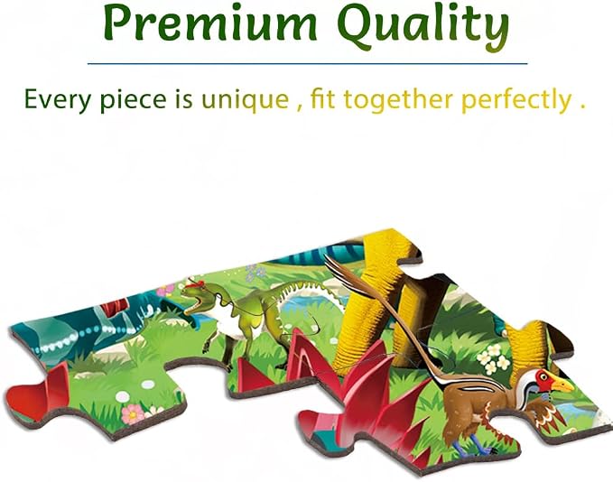 100 Piece Puzzles for Kids Ages 4-6 6-8 8-10, Educational Dinosaur Toys | 100 Piece Dinosaur Learning Educational Jigsaw Puzzles, Kids Puzzles Ages 5-8 Gifts for Girls Boys - Every Piece is Unique