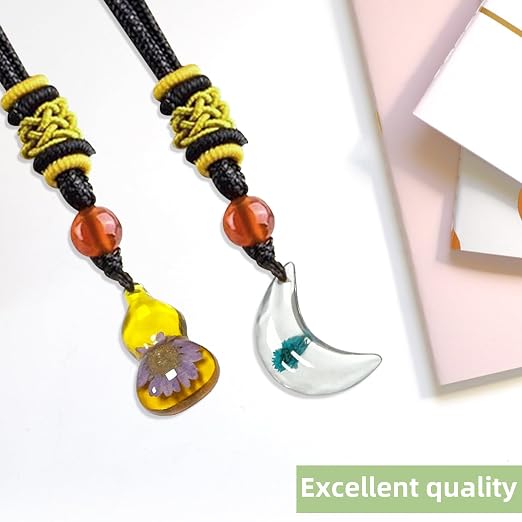 18 pcs Plant Amber Fossils, BOSOIRSOU Amber Fossil Pendants, Different Plant Specimens, Plants Preserved in Resin, Kids Educational Toy and Scientific Amber Collections - Random Patterns