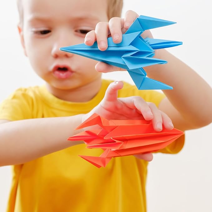 Pigipigi Kids 360 Pcs Origami Paper Kit,Arts and Crafts for Kids Ages 5-12 | Beginners Origami Kit with 60 Japanese paper,Step-by-Step Guiding Book, DIY Craft Birthday Gift for Boys Girls ages 5-12