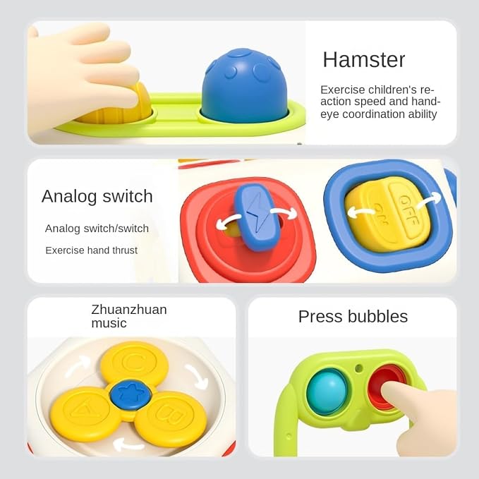 Busy Cube Travel Toy for Toddlers, Fine Motor Montessori Activity Toy | Keeps little hands busy with 10 engaging activities that build confidence through everyday discovery.