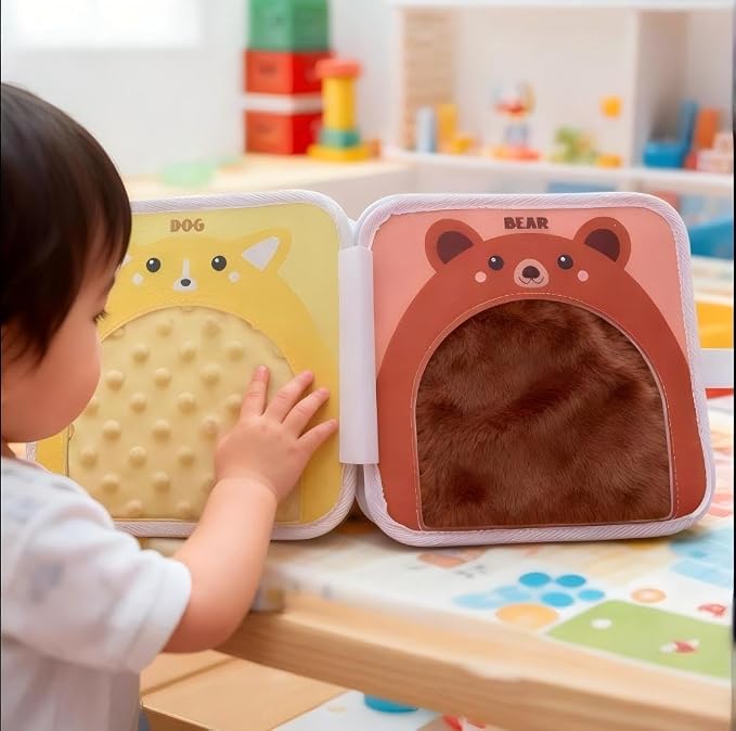 Cute Animal Touch Book Textured Sensory Toys for Autistic Children Disorder Fun Toys Autism Sensory Mats Tiles Products Tactile for Learning, Stimulation & Play