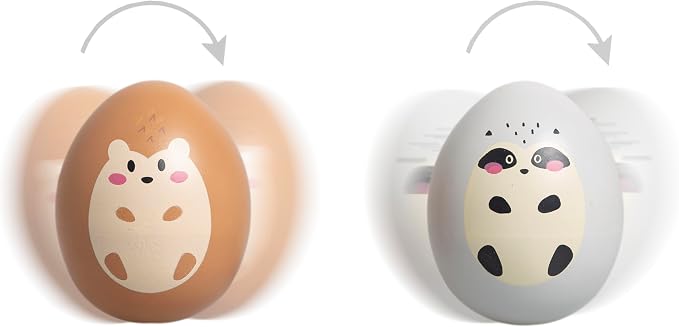 Pearhead Baby Wooden Wobble Toy Set, Raccoon and Hedgehog Balance Toys | FSC-Certified Wood, Montessori-Inspired Tummy Time Play, Sensory Development, Hand-Eye Coordination, Toddler Gift, Ages 6M+