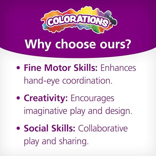 Colorations - BUILDME Creative Creatures Dough Builders (Includes 260 pieces) - Dough & Molding Clay Accessories for Kids - Screen-Free Play Time - Builds Animals & Characters | Body Pieces and Eyes for Play Dough, Ages 3 and up, Screen-Free Play, Crea...