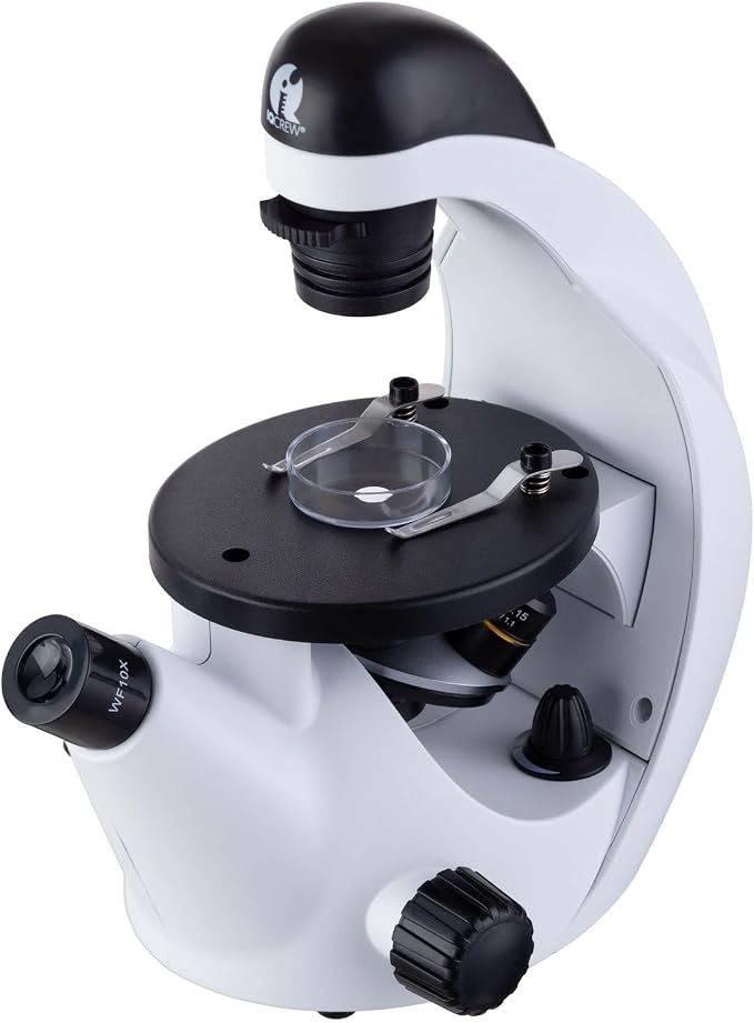 AmScope IN50C-PB10 Inverted Microscope Kit, 40X-500X | 40X-500X Magnification Range