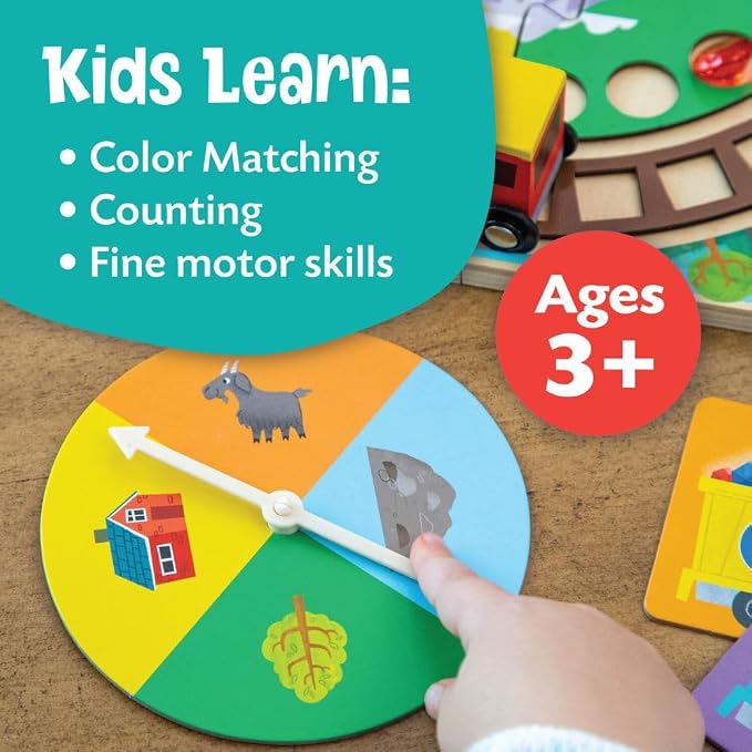 Peaceable Kingdom Round the Mountain Cooperative Board Game for Kids | A cooperative game where players team up to win together, for 2-4 players. Ages 3+.