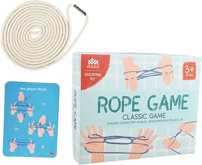 Yardwe Finger Rope String Finger Rope Game Hand Game Toy String for Boy Girl Toys