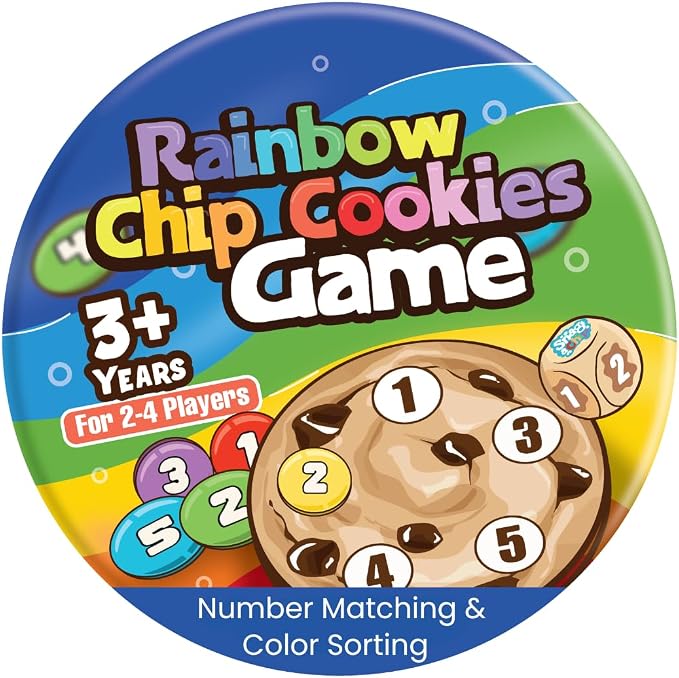 Rainbow Chip Cookie Sorting Game for Colors and Numbers by Pidoko