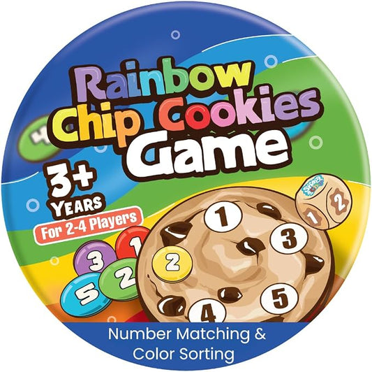 Rainbow Chip Cookie Sorting Game for Colors and Numbers by Pidoko