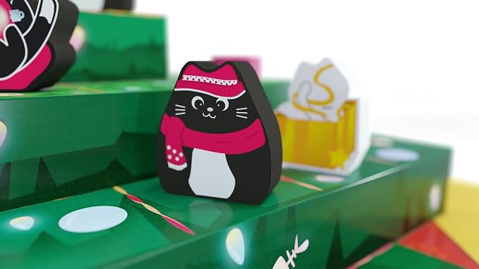 Smirk & Dagger Boop The Halls Holiday Board Game | Strategy game for 2 players, ages 10+, 3D gameboard, painted cat meeples