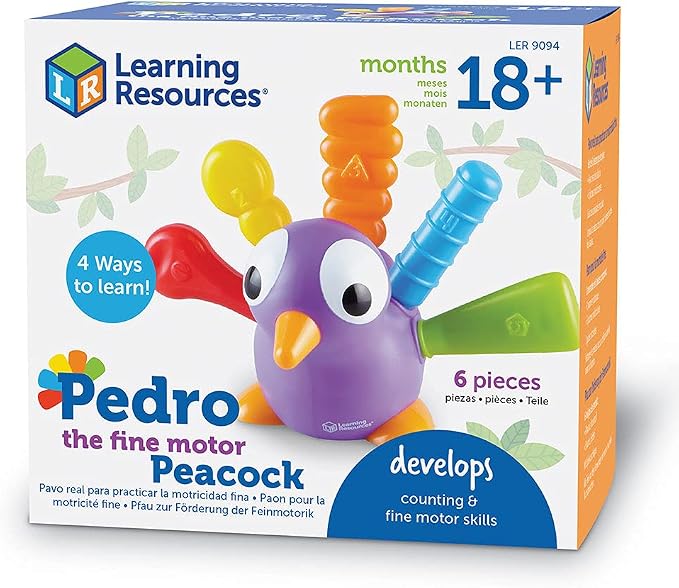 Learning Resources Pedro the Fine Motor Peacock