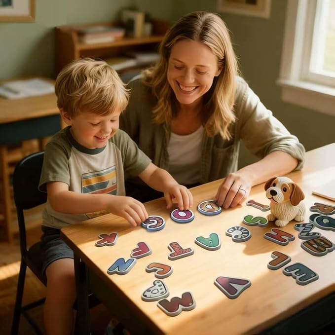Magnets Letter for Kids 26 PCS Early Educational Learning Toy | Fridge Magnetic,Cute Refrigerator ABC Alphabet for Toddlers 1-3 ,Preschool Spelling Tool,Gifts