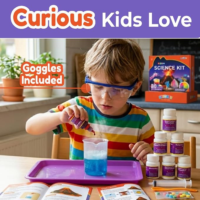 BenBen Science Kit for Kids Ages 12-14, 155 Experiments Set, Birthday Gift | STEM Toy for Boys Girls, Homeschool Classroom Education, Family Group Screen-free Learning Activity, Back to School Gift