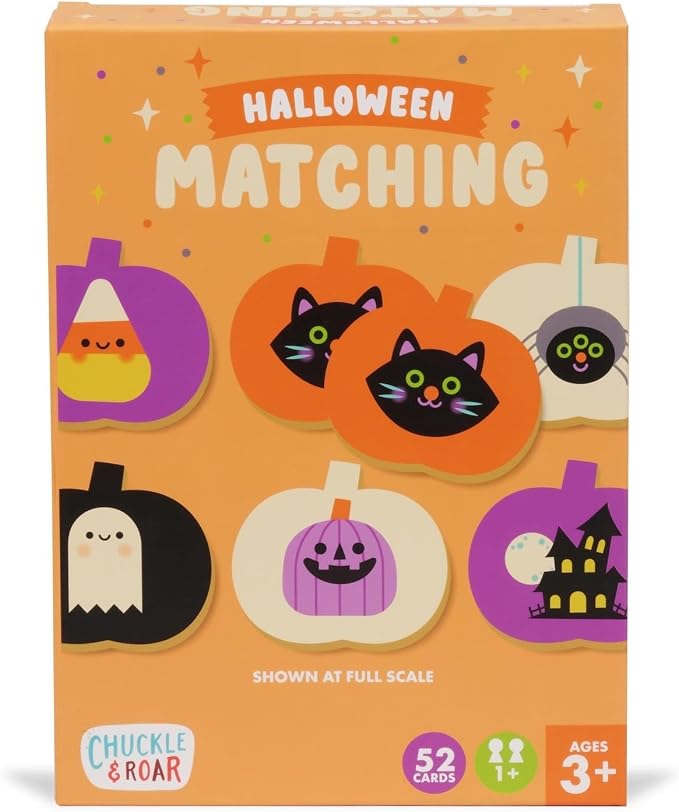 Chuckle & Roar - Halloween Matching - Family Game Night Fun - Spooky Themed Classic Game - Great for Preschool Learning - Ages 3 and Up