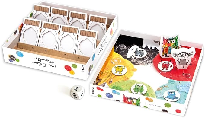 Devir - The Color Monster Travel Board Game, Cooperative Emotional Learning Game for Kids & Families, 2-5 Players, Ages 4+, Playtime 25, (English Version)