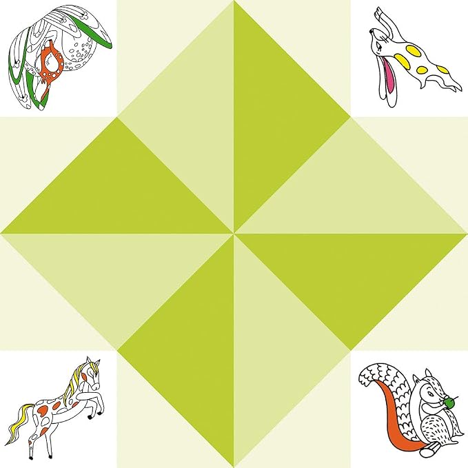 Janod Multi-Activity Box 17 Animal Achievements-Les Ateliers du Calme-Kid's Leisure Kit-Teaches Fine Motor Skills and Creativity-Ages 6 and up, J07955