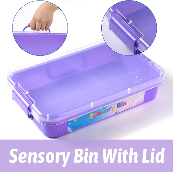 Pet Track Set, Pet Sensory Bin for Kids, Animal Sensory Sand Kit | 2.2 lb Sensory Sand, 10 Pet Toys & 2 Tools, Fine Motor Skill & Storytelling, Calm Play, Reusable