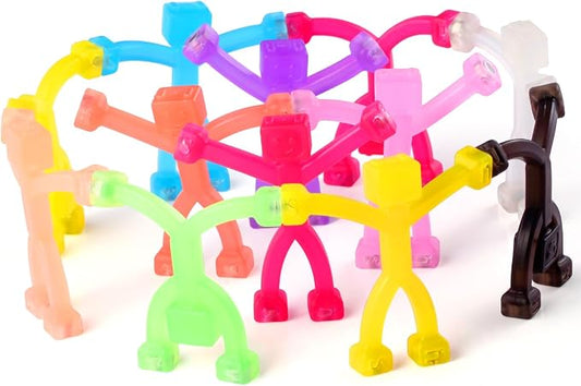 15pcs Magnetic Robote Figures for Kids 3-8 Travel STEM Fidget Toy | Safe ASTM-certified, Quiet Play for Airplane Car Trips Restaurant, Develops Creativity for Classroom Rewards Stocking Stuffer