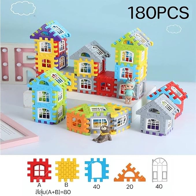 Building Blocks Set 210 Pieces - STEM Educational Learning Toys for Kids Ages 3-8, Creative Construction Preschool Toys for Boys Girls, Safe Plastic Building Set with Storage Box