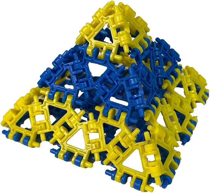 That Hinge Toy 82 Piece Age 7+ STEM Kids Building Toy - Animals + More | Green + Orange Creative Sensory Construction Tiles - Open Ended Play Gift Boys + Girls - Classroom Homeschool Manipulatives