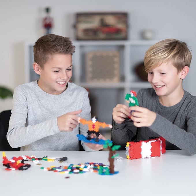 PLUS PLUS 600 Piece Basic Mix - Mini Waffle Blocks, Classroom Must Haves | STEM Toys, Sensory Bin Filler, Autistic Kids Must Haves, Gifts for Boys & Girls, Christmas Stocking Stuffers for Kids