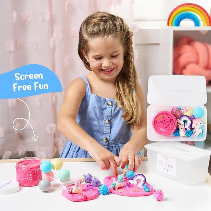 Mini Unicorn Sensory Dough Kit, A Perfect Holiday Gift to Bring Unicorns to Life in a Magical Fairytale