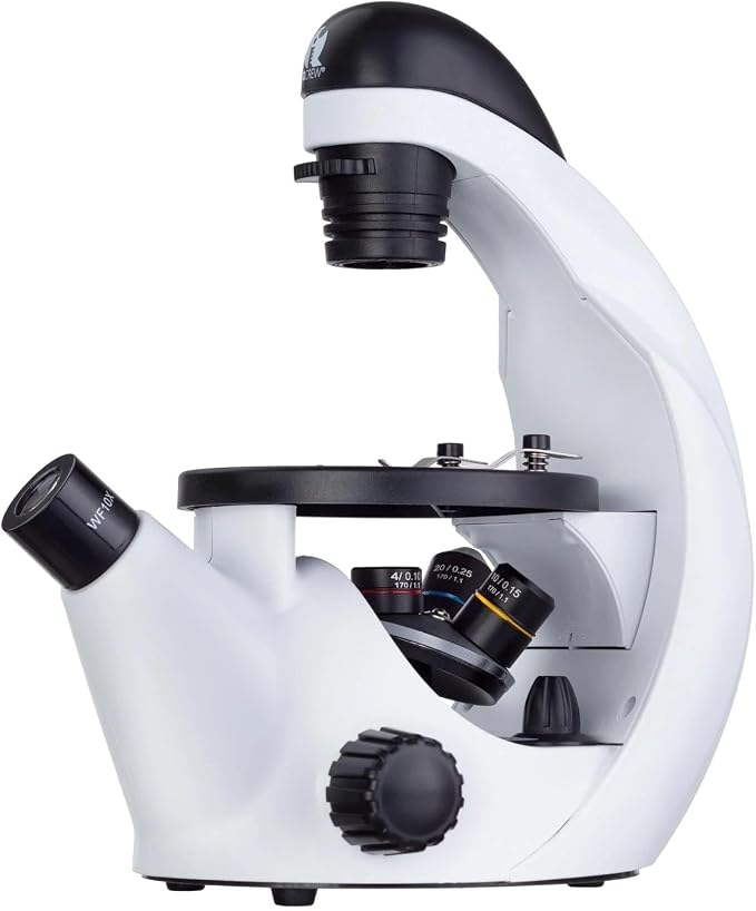 AmScope IN50C-PS25-WM Science Discovery 500X Inverted | 40X-500X Magnification Range