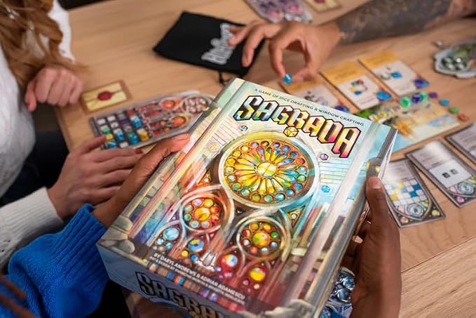 Floodgate Games Sagrada Board Game | Family Game for Kids and Adults | Dice Drafting and Placement Strategy Game | Ages 10+ | 1 to 4 Players Remastered Edition