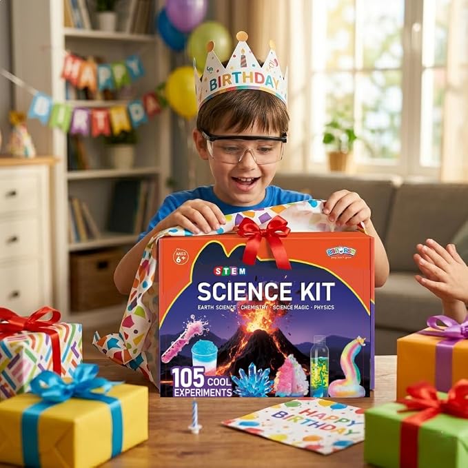 BenBen Science Kit for Kids Ages 8-12, 105 Experiments Set, Birthday Gift | STEM Toy for Boys Girls, Homeschool Classroom Education, Family Group Screen-free Learning Activity, Back to School Gift