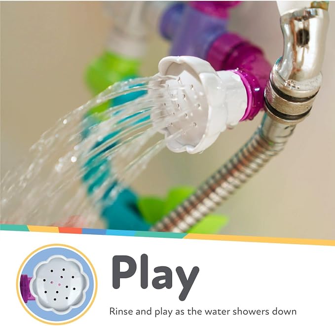 Nuby Wacky Waterworks Pipes Bath Toy - Baby Bathtub Toy with Interactive Features for Cognitive Development