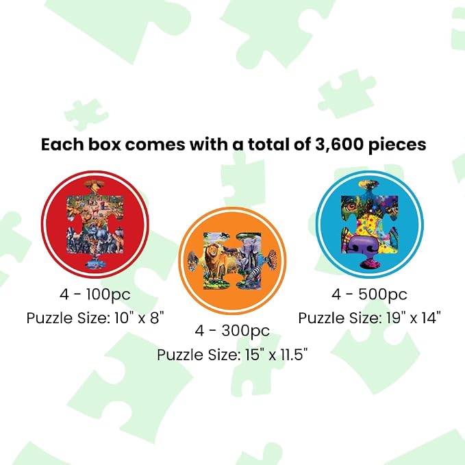 MasterPieces Jigsaw Puzzle 12-Pack Bundle Set, Folk Art by Alan Giana, Multi-Pack for Adults & Kids, Eco-Friendly
