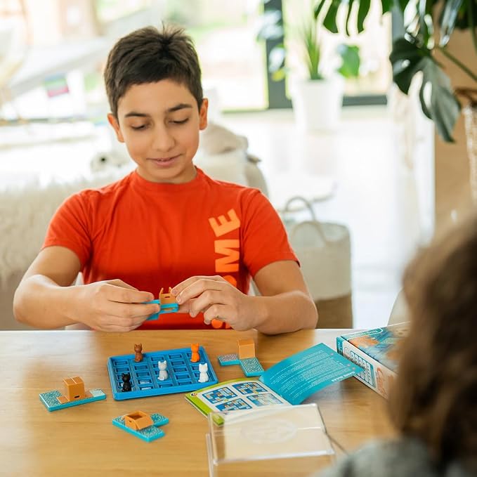 SmartGames Cats & Boxes Logic Puzzle Game with 60 Challenges for Ages 7+ (Pack of 2)