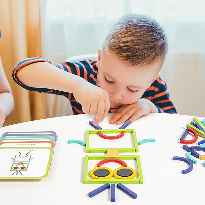 Kids Toys for Creative Learning, Building Educational for 3 4 5 6 Years Old | Matching Blocks, Building Educational Resources Toys, Classroom Family Game Toy, Smart Sticks Toys, Boys and Girls