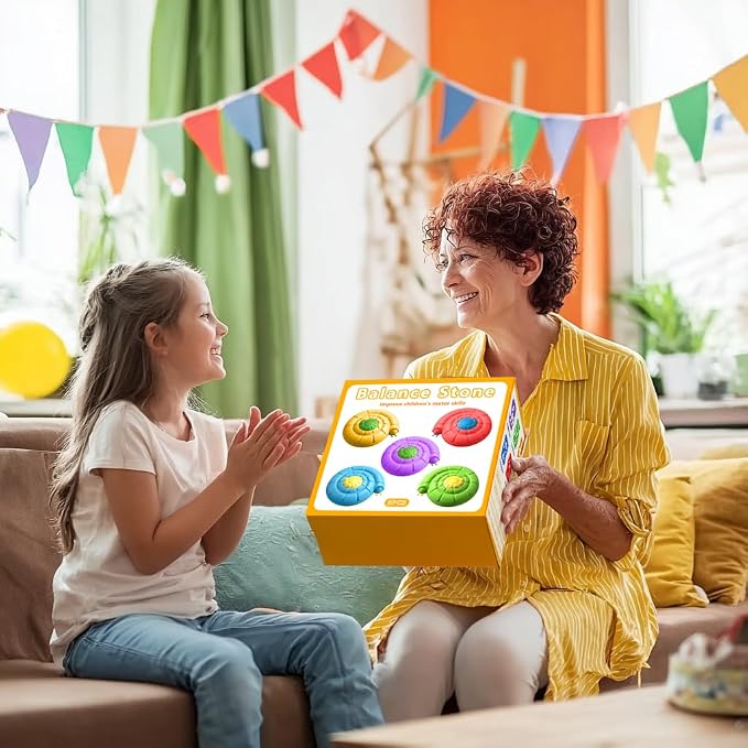 Stepping Stones for Kids, 5 PCS Non-Slip Sensory Stepping Stones for Toddlers 1-3 with Sound to Promote Kid's Balance and Coordination Skills Indoor or Outdoor, Gifts for Toddlers