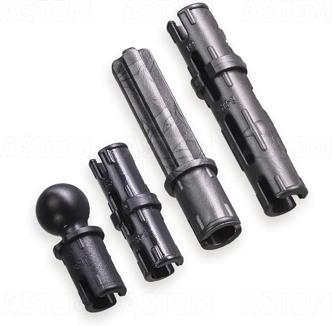 ASTEM Technic Parts Compatible with Technical Brick Shaft pin Bolt 6500 Small Particle Technology Loose Parts EV3 Black Tight pin Friction pin