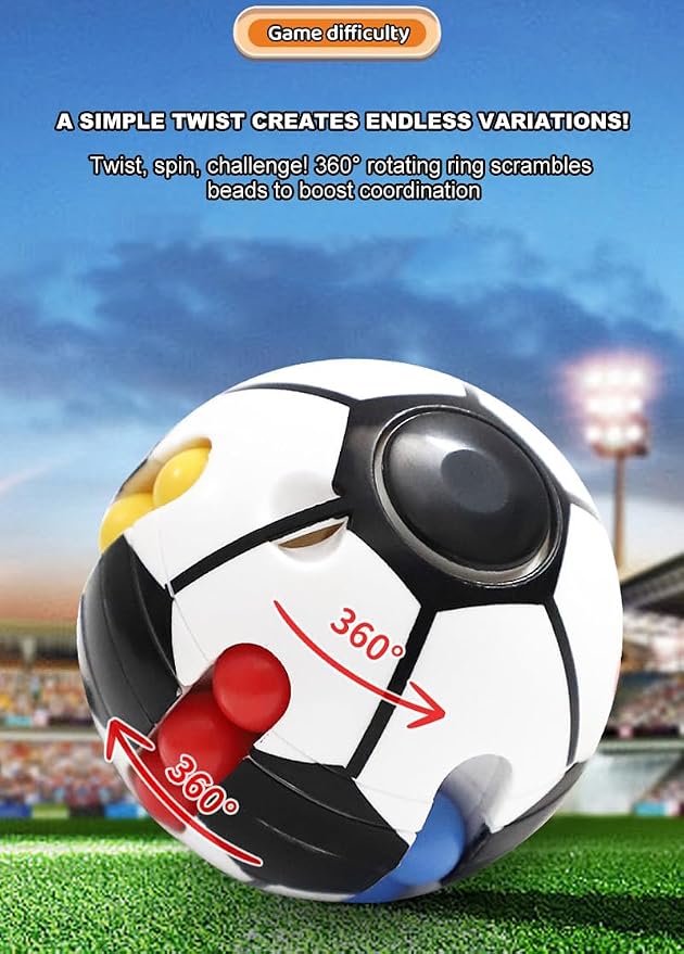 Puzzle Sport Ball Toys - 3D Brain Teasers and Puzzle Games for Kids and Adults, Fun Brain Memory Intelligence 2.5" Small Puzzles Magic Bead, Hand Sport, Adult Relieve Stress Teens and Kids Gifts