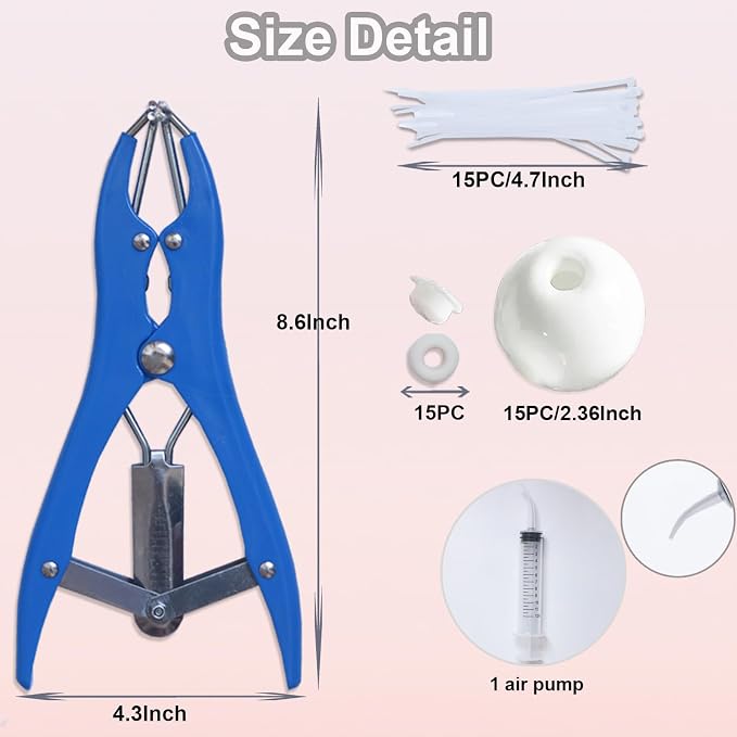 15pcs DIY Stress Ball Kit – Blank Skins with Air Pump & Expander Tool for Making Pressure Balls, Make Your Own Fidget Pressure Balls for Adults (15White)