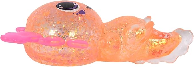 Axolotl Squishy Stress Ball, Soft TPR Slow Rising Squeeze Toy, Cute Axolotl Fidget Toy for Stress Relief, Anxiety Calming Sensory Toy for Kids Adults(Orange BigEars Axolotl)